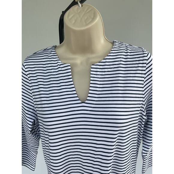 HANG TEN, BLUE AND WHITE STRIPED NAUTICAL DRESS, SIZE S - Picture 4 of 5